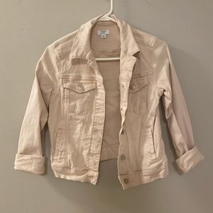 Light pink denim jacket